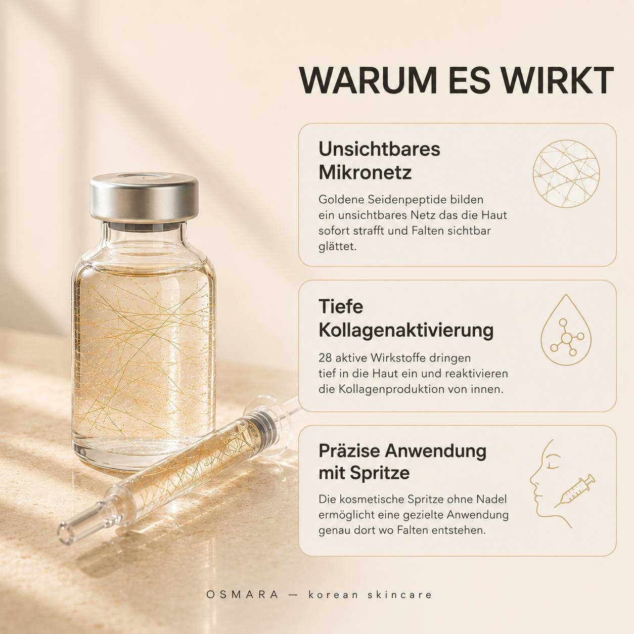 Osmara– Koreanisches Serum mit Lifting-Effekt schon ab der ersten Anwendung