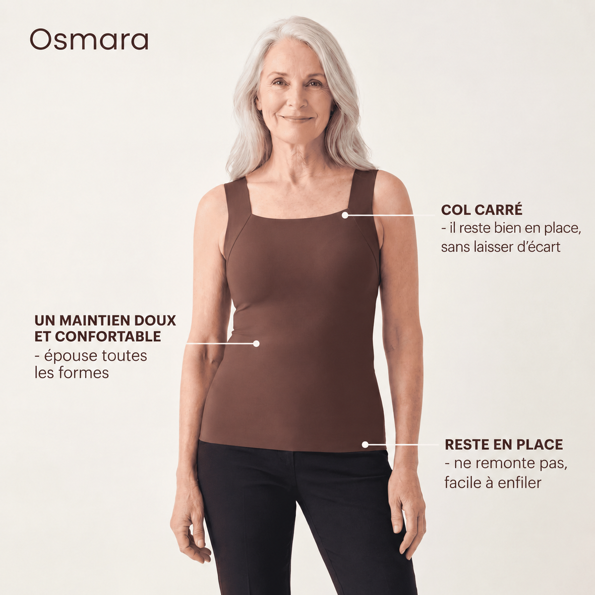 Débardeur Sculptant avec Soutien-Gorge Intégré